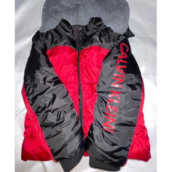 Calvin Klein Toddler Puffer Jacket - Size 4T - Warm & Fleece Lined - Picture 3 of 10